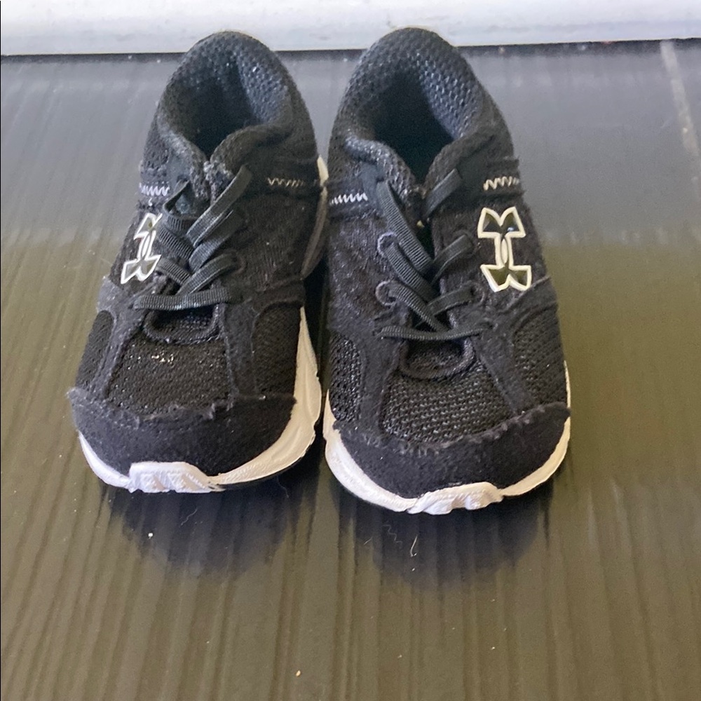 Kids Black Under Armour Athletic Shoes